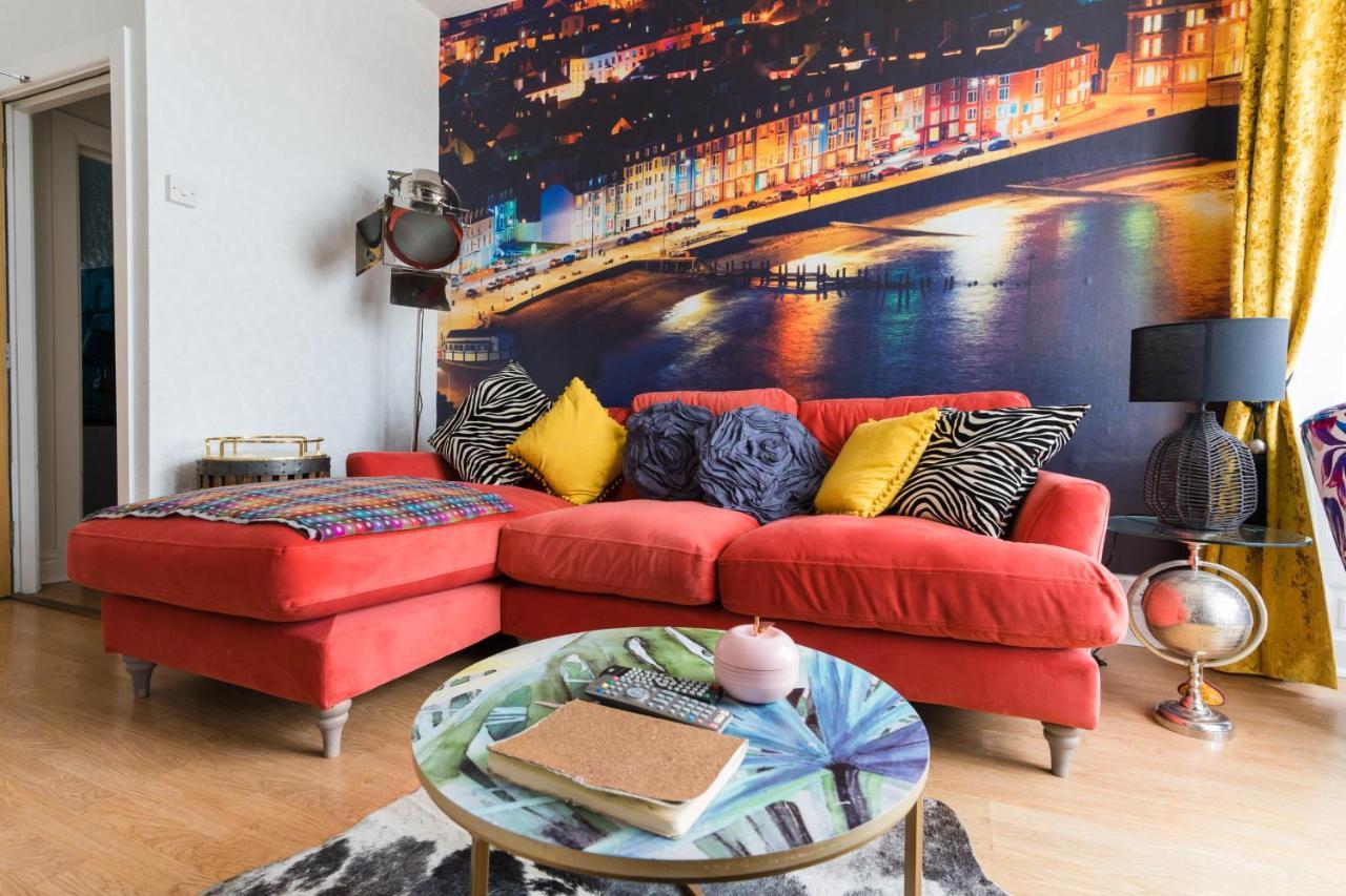 Sea View Ar Lan Y Mor Luxury Apartment 阿伯里斯特威斯 外观 照片